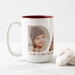 Dad Photo Collage Cutout Father's Day Birthday Two-Tone Coffee Mug<br><div class="desc">Celebrate the special moments with your father with this Dad Photo Collage design. This customizable design is perfect for creating a personalized and heartfelt gift for Father's Day and Birthday celebration. Craft a beautiful collage with the word DAD, featuring cherished moments, creating a visual journey of the precious memories you've...</div>