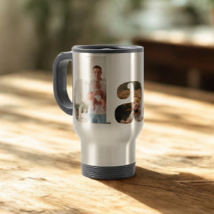 Dad Photo Collage, Father's Day Gift For Dad Travel Mug