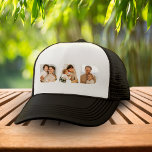 Dad Photo Collage Father's Day Trucker Hat<br><div class="desc">Dad photo collage hat.  Personalize it by adding your own photographs.  Great Christmas,  birthday or Father's day gift for any father.</div>