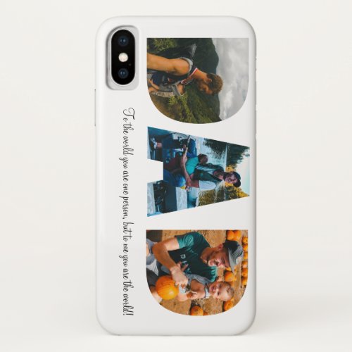 Dad Photo Collage iPhone Case for Fathers day