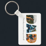 Dad Photo Collage Keychain for Father's day<br><div class="desc">This is a keychain with a photo collage that spells out the word DAD along with a custom message. This is the perfect gift for dad for father’s day,  his birthday or Christmas.</div>