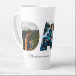 Dad Photo Collage Latte Mug for Father's day<br><div class="desc">This is a latte mug with a photo collage that spells out the word DAD along with a custom message. This is the perfect gift for dad for father’s day,  his birthday or Christmas.</div>