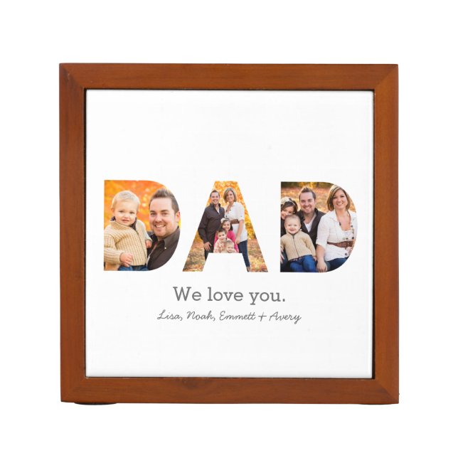 Dad Photo Collage Pencil Holder (Front)