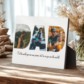 Dad Photo Collage Plaque for Father's day