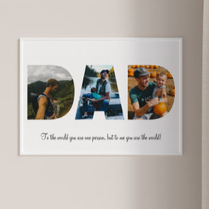 Dad Photo Collage Poster