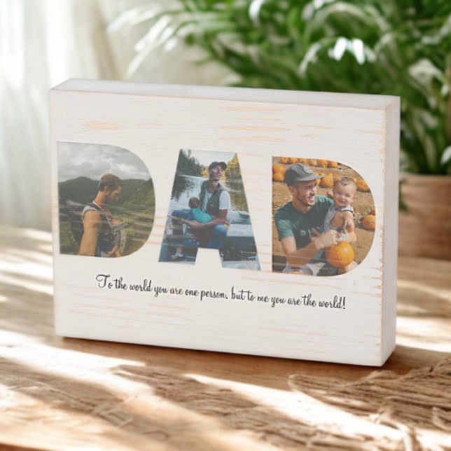 Dad Photo Collage Wood Sign for Father's day (Creator Uploaded)