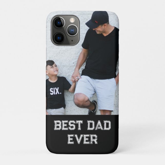 'Dad' Photo Customizable Father's Day Keepsake  Case-Mate iPhone Case (Back)