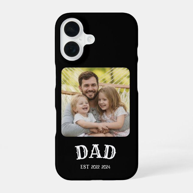 Dad Photo Established Iphone Case (Back)