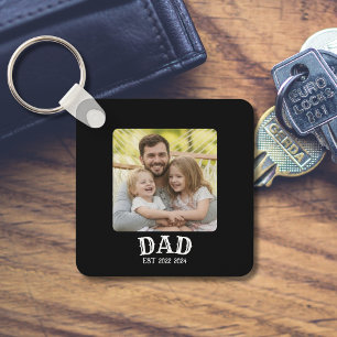 Dad Photo Established Keychain