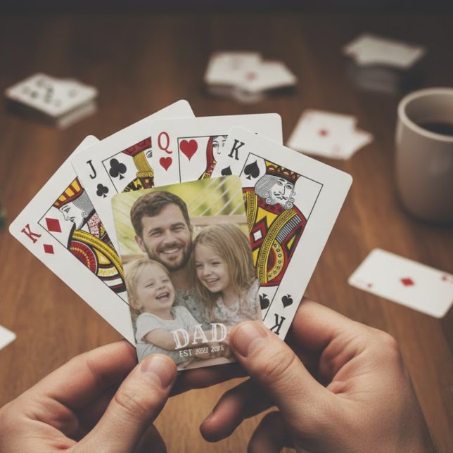 Dad Photo Established Poker Cards (Creator Uploaded)