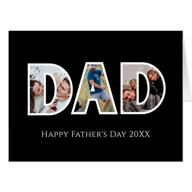 Dad Photo Gift Big Card (Front Horizontal)