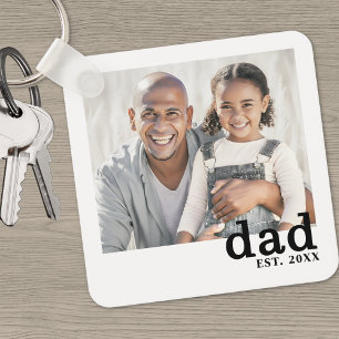 Dad Photo Keychain
