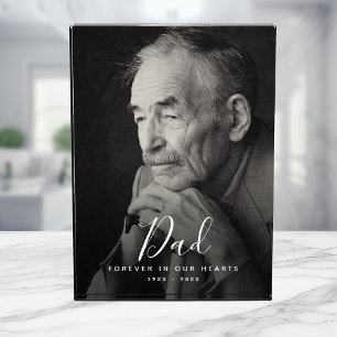 Dad Photo Memorial Funeral Tribute  Block