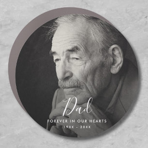 Dad Photo Memorial Tribute Remembrance Car Magnet