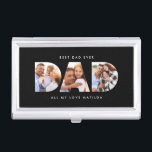 Dad photo modern typography child gift business card case<br><div class="desc">Dad multi photo modern typography child gift. Ideal fathers day,  birthday or christmas gift. Colors can be changed.</div>