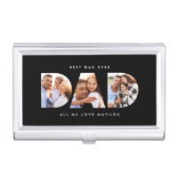 Dad photo modern typography child gift