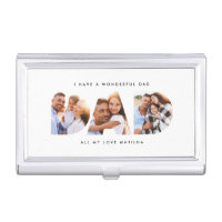 Dad photo modern typography child gift