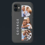 Dad photo modern typography child gift iPhone 11 case<br><div class="desc">Dad multi photo modern typography child gift. Ideal fathers day,  birthday or christmas gift. Colors can be changed.</div>