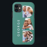 Dad photo modern typography child gift iPhone 11 case<br><div class="desc">Dad multi photo modern typography child gift. Ideal fathers day,  birthday or christmas gift. Colors can be changed.</div>