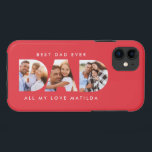 Dad photo modern typography child gift iPhone 11 case<br><div class="desc">Dad multi photo modern typography child gift. Ideal fathers day,  birthday or christmas gift. Colors can be changed.</div>