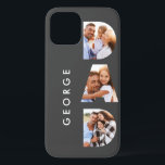 Dad photo modern typography child gift iPhone 12 case<br><div class="desc">Dad multi photo modern typography child gift. Ideal fathers day,  birthday or christmas gift. Colors can be changed.</div>