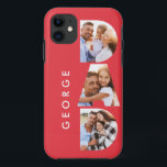 Dad photo modern typography child gift iPhone 11 case<br><div class="desc">Dad multi photo modern typography child gift. Ideal fathers day,  birthday or christmas gift. Colors can be changed.</div>
