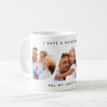 Dad photo modern typography child gift coffee mug<br><div class="desc">Dad multi photo modern typography child gift. Ideal fathers day,  birthday or christmas gift. Colors can be changed.</div>