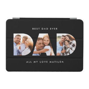 Dad photo modern typography child gift iPad mini cover