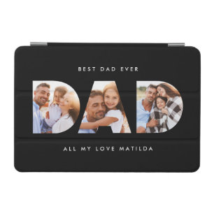 Dad photo modern typography child gift iPad mini cover