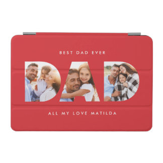 Dad photo modern typography child gift iPad mini cover
