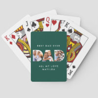 Dad photo modern typography child gift