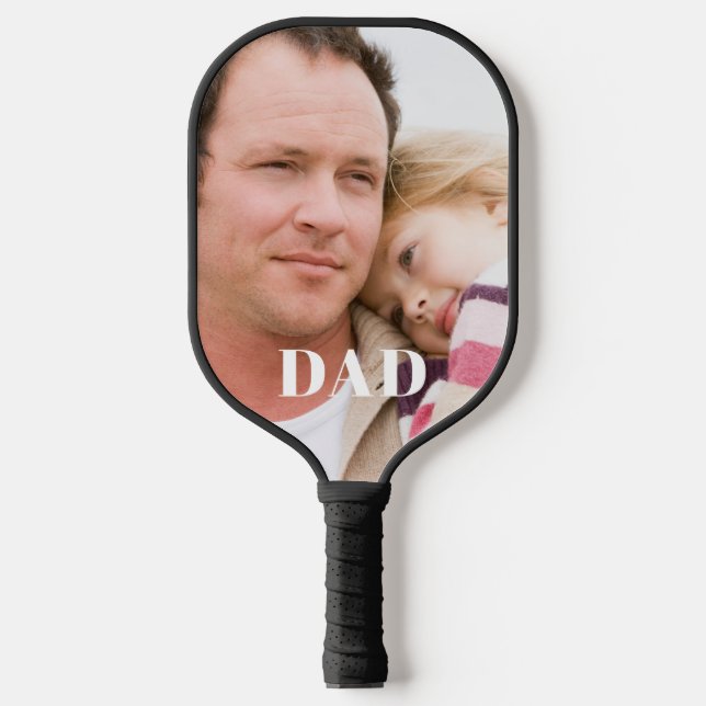 Dad Photo  Pickleball Paddle (Front)