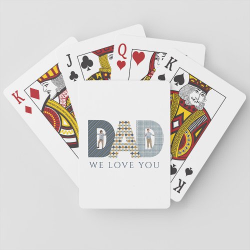 Dad Photo Playing Cards