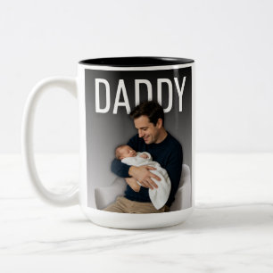Dad Photo This Year Name Best Daddy Ever Two-Tone Coffee Mug