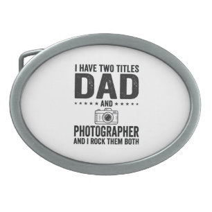 Dad Photographer Vintage Engraving Shirt Design_1 Belt Buckle