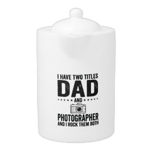 Dad Photographer Vintage Engraving Shirt Design_1 Teapot