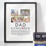 Dad Photos Things We Love About You Father's Day  Poster