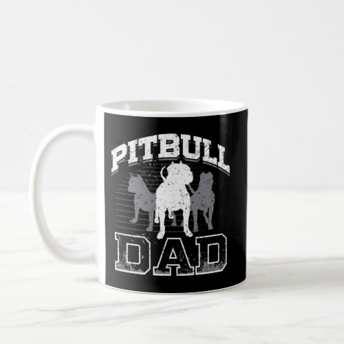Dad Pitbull Dog Owner Father Day Coffee Mug