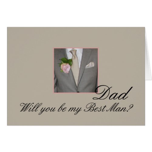 Dad Please be best man _ invitation