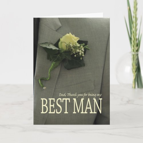 Dad  Please be best man _ invitation