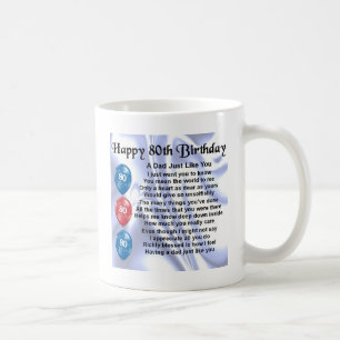 Dad Poem  80th Birthday Coffee Mug