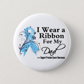 Dad Prostate Cancer Ribbon Button