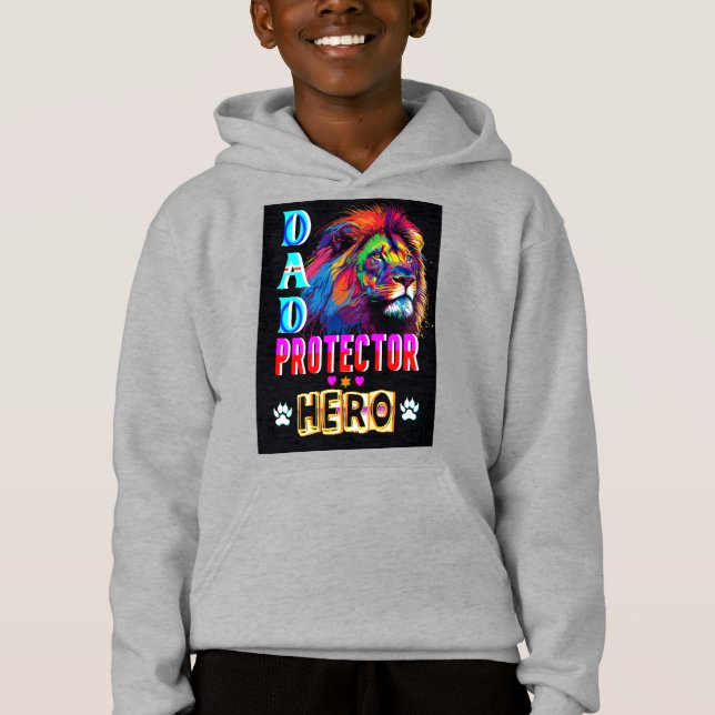 Dad Protector Hero Hoodie (Front)