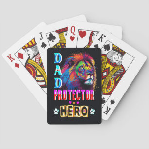 Dad Protector Hero Poker Cards
