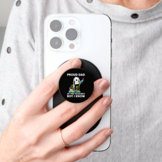 Dad Puzzle Autism Awareness Gift for Birthday PopSocket