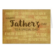 Dad Religious Father's Day Qualities (Front Horizontal)