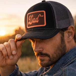 Dad Retro Leather Patch Hat