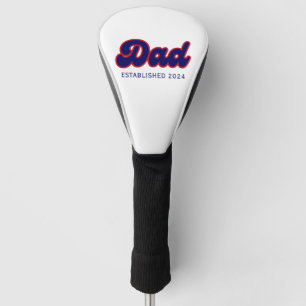 Dad retro red and blue, custom year  golf head cover