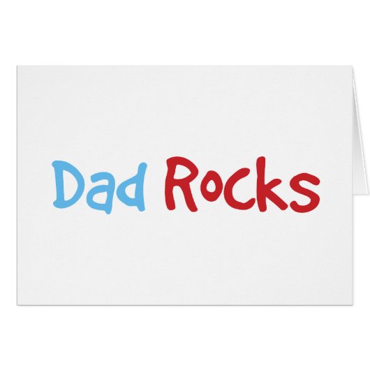 Dad Rocks Cards (Front Horizontal)