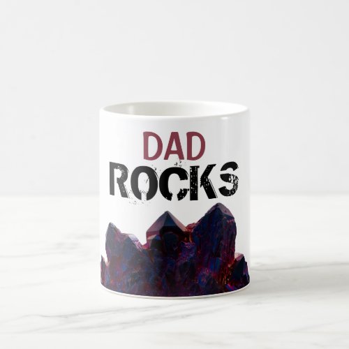  DAD Rocks Purple Crystals Stones Lapidary Coffee Mug